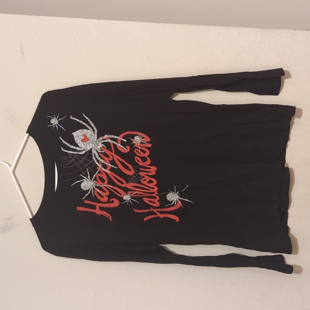 Old Navy Happy Halloween spider shirt size large